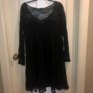 torrid black lace dress
